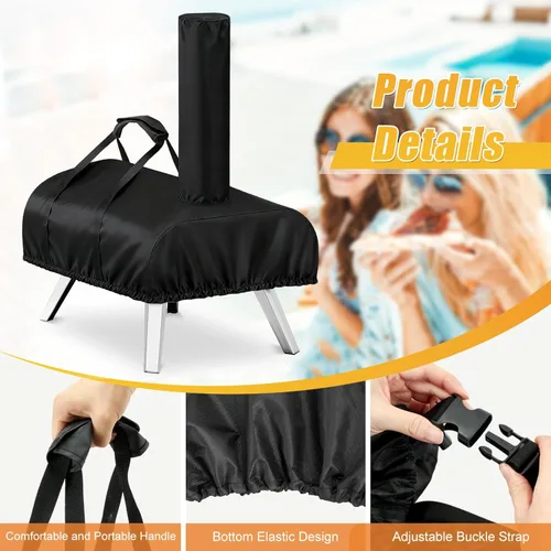 Miniatura 2 de Cubierta para horno de pizza para WOOCIT 12, TwoPone Accesorios impermeables para horno de pizza, cubierta de transporte para exterior