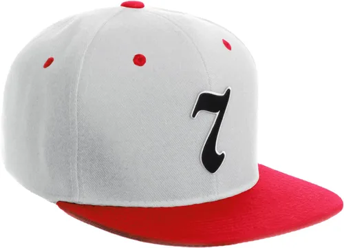 Miniatura 427 de Daxton Gorra clásica con visera de billete plano con letras del alfabeto inglés antiguo de la A a la Z