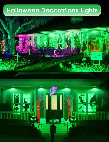 Miniatura 5 de Fulighture Paquete de 2 bombillas de inundación verdes, PAR38 de 15 W (equivalente a 100 W) E26, bombillas LED verdes de inundación para exteriores