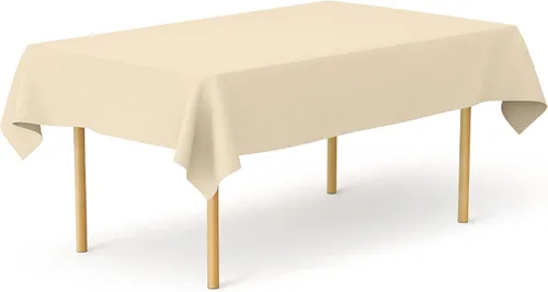 Miniatura 153 de Pomp Mantel Premium de Poliéster de 60" x 84" en Color Amarillo Plátano Tela Fácil de Cuidar, Resistente a Arrugas y Manchas Para Mesa Banana