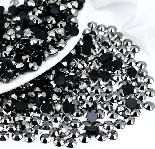 Miniatura 19 de 4500 PIEZAS SS6 2mm Resina Diamantes de Imitación de Parte Plana, Diamantes de Imitación Azul/Azul Oscuro de Parte Plana para Uñas, Vasos, Tazas