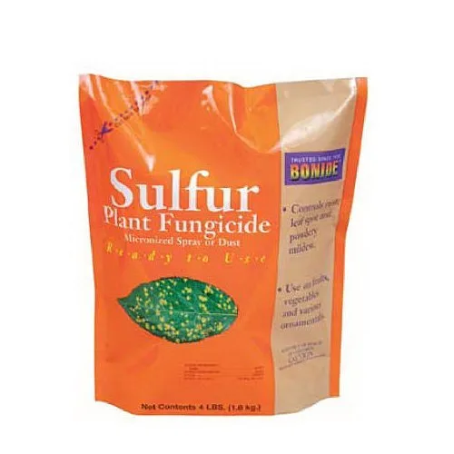 Fungicida de polvo de azufre, 4 libras.