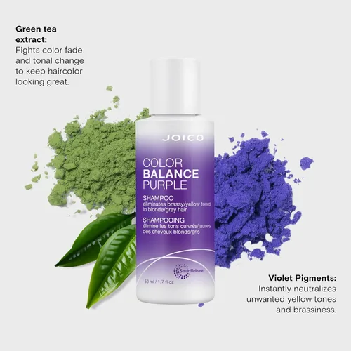 Miniatura 5 de Joico Color Balance Purple Shampoo For Cool Blonde or Gray Hair Eliminate Brassy Yellow Tones Boost Color Vibrancy & Shine UV Protection