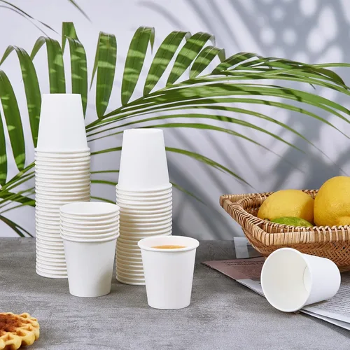 Miniatura 7 de TV TOPVALUE 600 unidades de tazas de papel de 4 onzas, tazas desechables para baño, enjuague bucal, café expreso, color blanco, para el hogar
