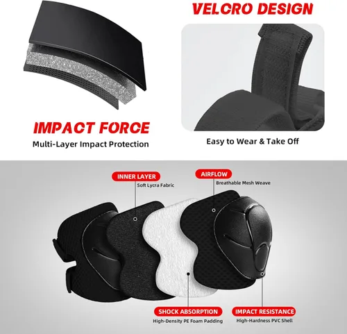 Miniatura 5 de Casco de bicicleta para niños de edades 2-14, casco de seguridad ajustable para niños pequeños con juego de equipo de protección, cascos