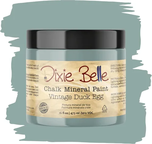 Miniatura 284 de Dixie Belle Paint Company - Pintura con acabado de tiza para muebles, color negro (Caviar), 1 galón, 128 fl oz, pintura mineral color rosa intenso
