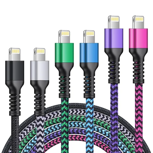 Miniatura 9 de para cable de carga 2 en 1 Lightning y USB-C de Apple (4 pies), USB a Lightning y USB a USB-C, cable de carga largo y rápido para iPhone 17 Air 16e