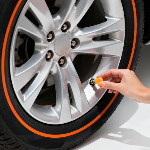 Miniatura 31 de Outus 20 tapas de vástago de válvula de neumático, tapas universales de plástico para vástagos de válvula de automóvil, bicicletas, automóviles