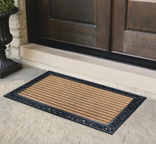 Miniatura 89 de A1HC Tapete para Puerta de Fibra de Coco Natural y Caucho, 30"x48" – Grueso, Duradero, Resistente, Anti-Desprendimiento, Resistente a