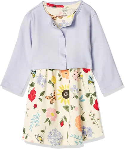 Touched by Nature Baby Girls Organic Cotton Dress and Cardigan