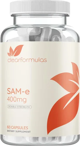 Miniatura 11 de Clear Formulas Bioactive SAM-e 400 mg - Suplemento SAM-e de alta resistencia con forma S, S biológicamente activa para el hígado y el estado