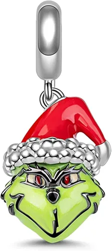 Annmors Christmas Charm for Woman-925 Sterling Silver Dangle Pendant Bead,Girl Jewelry Beads Gifts for Women Bracelet&Necklace
