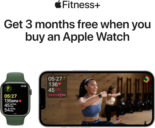 Miniatura 6 de Apple Watch - Serie 7 [GPS 41mm] Reloj inteligente con caja de aluminio azul con correa deportiva azul abismo. Rastreador de actividad física