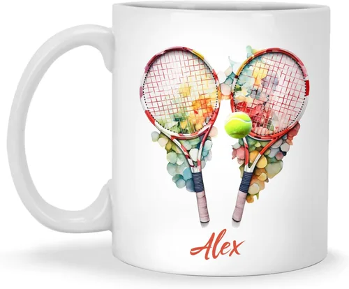 Miniatura 15 de Taza de tenis de mesa, Taza personalizada de la pelota de ping pong con el nombre, Taza de café de tenis de mesa personalizada, Taza del amante