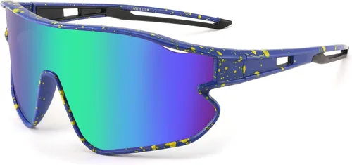 Miniatura 2 de FEISEDY Gafas de sol unisex para jóvenes, gafas de sol de béisbol y tenis, UV400 deportivas para niños y niñas, pantallas de ciclismo B4064