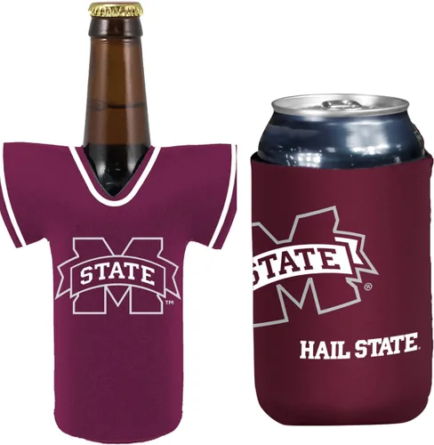 Miniatura 79 de College Team Color Logo Can & Bottle Holder Insulator Beverage Cooler Set