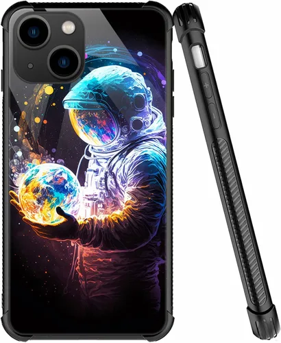 Miniatura 46 de ZHEGAILIAN Funda compatible con iPhone 7/8 Plus, funda de vidrio orgánico para niñas, mujeres y hombres, diseño de cuatro esquinas, antiarañazos, a
