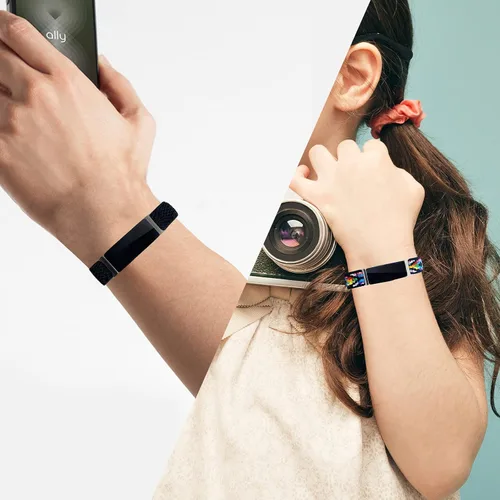 Miniatura 7 de Bandas elásticas compatibles con Fitbit Inspire 2 / Inspire HR/Inspire, correa de nailon elástico suave ajustable Solo Loop Correa de repuesto