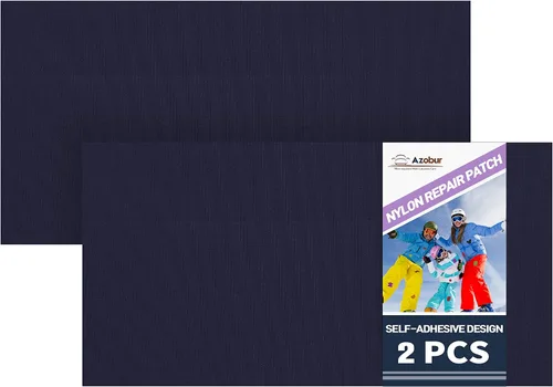 Miniatura 7 de Azobur Parches de reparación de chaquetas de plumón, impermeables, autoadhesivos, parches de tela de nailon para chaquetas hinchadas