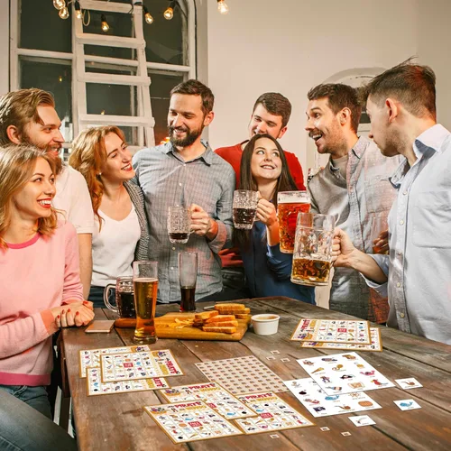 Miniatura 4 de Juego de fiesta pirata - Tarjetas de bingo para adultos, 24 jugadores