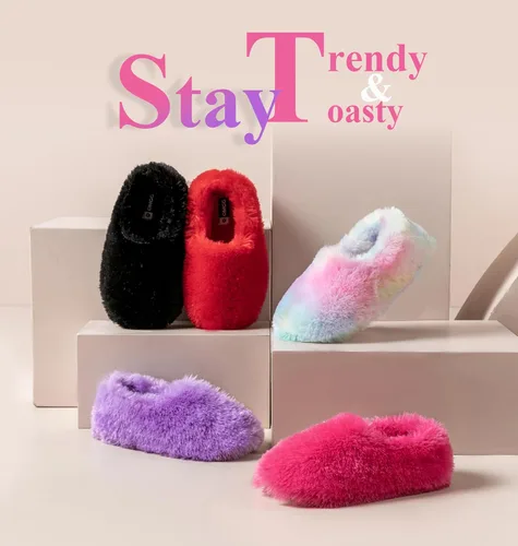 Miniatura 6 de Onmygogo Pantuflas peludas de invierno para mujer