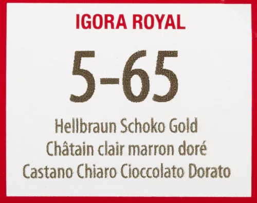 Miniatura 5 de Schwarzkopf Igora Royal 5-65 Marrón Claro Chocolate Oro 2.0 fl oz
