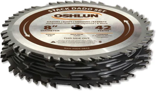 Miniatura 2 de Oshlun SDS-0842 juego de dados apilables de 8 pulgadas y 42 dientes con eje de 5/8 pulgadas