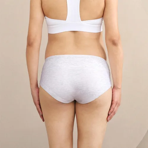 Miniatura 3 de Intimate Portal - Bragas de maternidad de cobertura total, tiro debajo del vientre, hechas de algodón para mujer embarazada