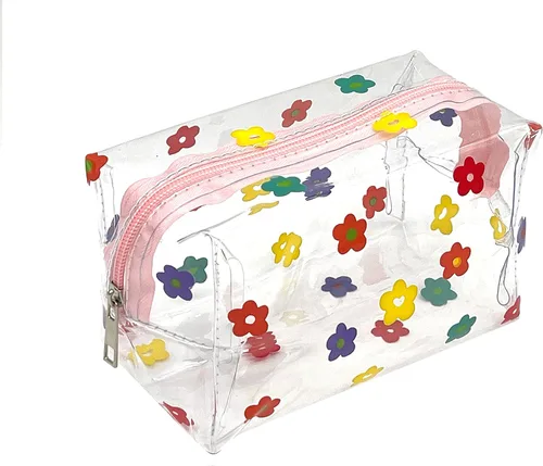 Miniatura 9 de Bonita bolsa de maquillaje de aguacate, transparente, impermeable, almacenamiento de artículos de tocador de gran capacidad