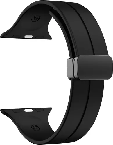 Miniatura 3 de Banda magnética compatible con Apple Watch de 38mm 40mm 41mm 42mm 44mm 45mm 46mm 49mm, mujeres y hombres, correa deportiva de silicona compatible