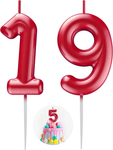 Miniatura 123 de Velas número 2 arcoíris con número 3D de feliz cumpleaños para decoración de fiesta de pastel de cumpleaños, suministros de celebración