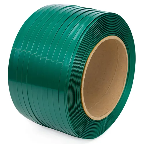 Miniatura 11 de IDL Packaging Rollo de flejado de poliéster (PET) de 1/2" x 0.025" x 3440' de tamaño de núcleo de 8" x 8", resistencia a la rotura de 780 libras