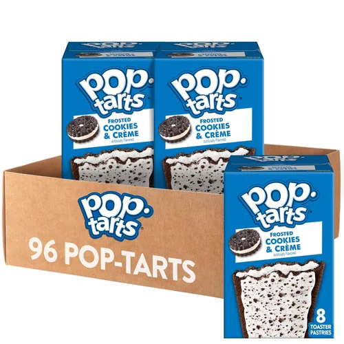 Miniatura 21 de Pop-Tarts - Tostadas, alimentos para el desayuno, bocadillos para niños, pan de plátano glaseado (96 Pop-Tarts)