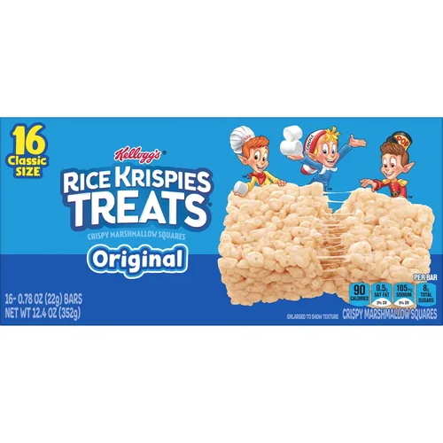 Miniatura 10 de Rice Krispies Las golosinas de Kellogg's Trats Original Marshmallow Bares - Classic Kid School Snack, Paquete de valor, Single Sirva (16 CUENTO)