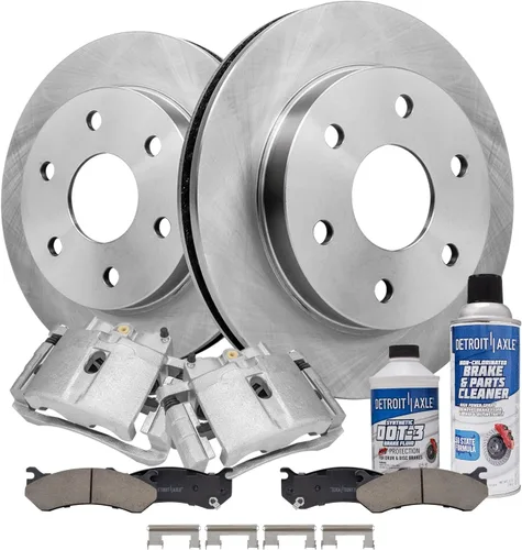 Miniatura 38 de Detroit Axle - Rotores de freno para Ford Mustang 2015 2016 2017 2018 2019 2020 2021 2022 2023 Rotores de freno de disco 2016 2017 2018 2019
