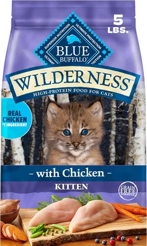 Miniatura 12 de Alimento seco natural para gatitos Blue Buffalo Wilderness, con DHA y ARA para apoyar el desarrollo del cerebro y los ojos, dieta alta en proteínas