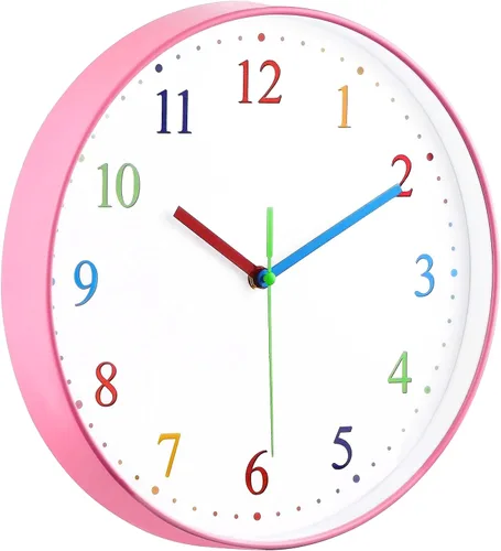 Miniatura 6 de Reloj de pared silencioso azul medianoche, con números y manecillas que brillan en la oscuridad, decoración moderna y llamativa del hogar
