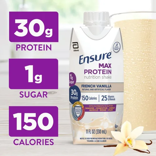 Miniatura 9 de Ensure Max Protein Nutrition Shakes, Variety Pack, With 30g of Protein, 1g of Sugar, Nutrients to Support Immune System Health, High Protein Shake