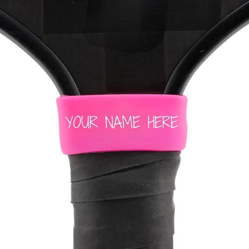 Miniatura 8 de Etiqueta de banda con nombre de paleta de pickleball personalizada, accesorio de agarre personalizado para jugadores, regalos de paleta