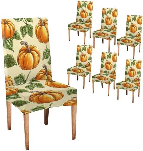 Miniatura 31 de CAPSCEOLL Fundas para Sillas De Comedor 4, Funda elástica para silla de comedor, lavable de elastano, fundas para sillas Parsons de cocina, Fundas