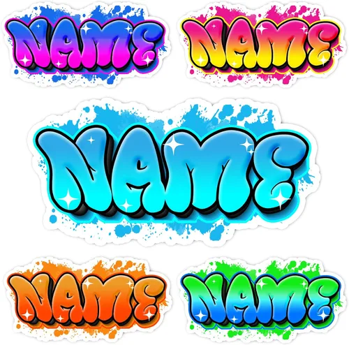 Miniatura 9 de Adhesivo retro con nombre personalizado, calcomanías personalizadas con nombre, hippie vintage, lindo troquelado impermeable para laptop, botella