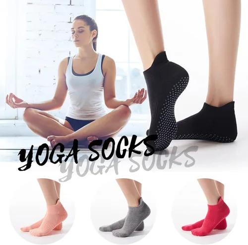 Miniatura 7 de UTTPLL Calcetines antideslizantes para mujeres y hombres, calcetines de yoga atléticos acolchados para pilates, calcetines de hospital con agarres