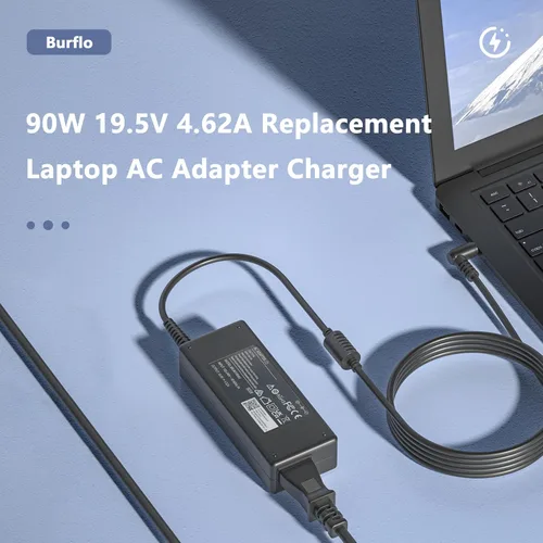 Miniatura 2 de Cargador para portátil de 90 W y 65 W, compatible con HP Pavilion X360 11 14 15 17 Laptop 15-DW 15-CS 15-CH 15-DF 15-EB:15-DW0081WM 15-fd0083wm