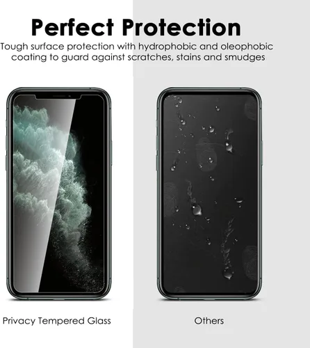 Miniatura 6 de Fotbor - Protector de pantalla para iPhone Xs Max/iPhone 11 Pro Max, protector de pantalla de privacidad antirreflejos, antiespía y arañazos, 2