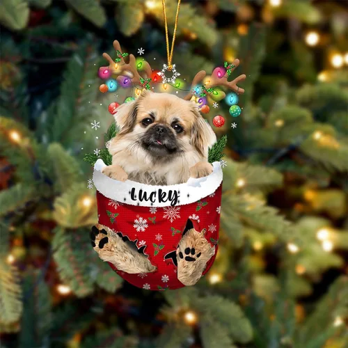 Miniatura 96 de Adorno de Navidad personalizado para perro Airedale Terrier en bolsillo de nieve, adorno para árbol de Navidad, idea de regalo para amantes
