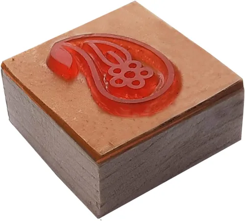 Miniatura 28 de Royal Kraft Sello de goma de madera espiral - Impresión de bloques de bricolaje en papel, tela, henna Rtag020