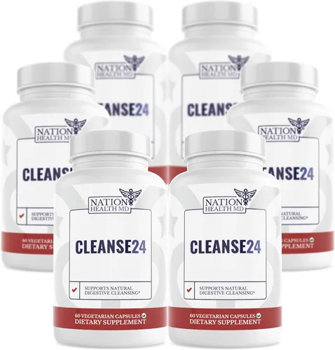 Miniatura 10 de Cleanse24 - Limpieza intestinal para humanos con ajenjo, papaya, nogal negro, limpieza intestinal a base de hierbas, limpieza intestinal