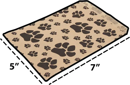 Miniatura 8 de CuteBox Pawprint - Bolsas de regalo de papel plano Kraft para manualidades, recuerdos de fiesta, venta al por menor, mercancía, ferias comerciales