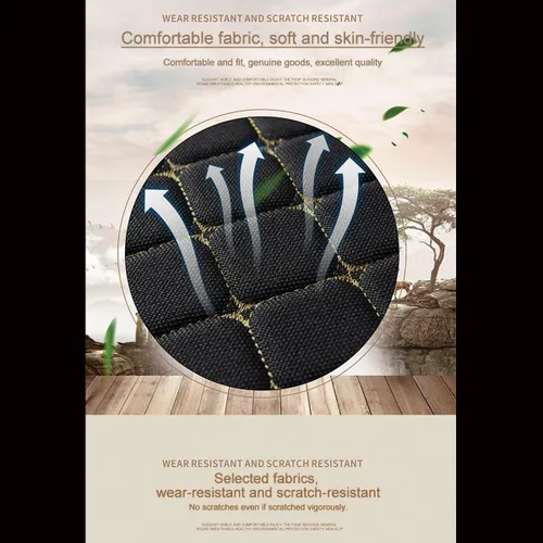 Miniatura 6 de 1 PC Funda para Asiento de Coche Cojín de Auto Funda para Asiento Delantero del Vehículo Alfombrilla Protectora para Bebé, SUV, Hilo de Bordado