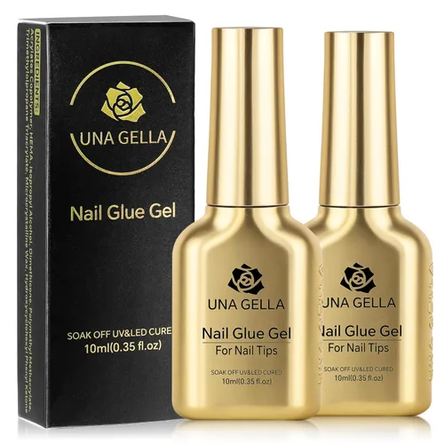 Miniatura 11 de UNA GELLA Removedor de pegamento para uñas postizas 15ml Stick mejorado y removedor 2 en 1 para puntas de uñas postizas de acrílico, removedor